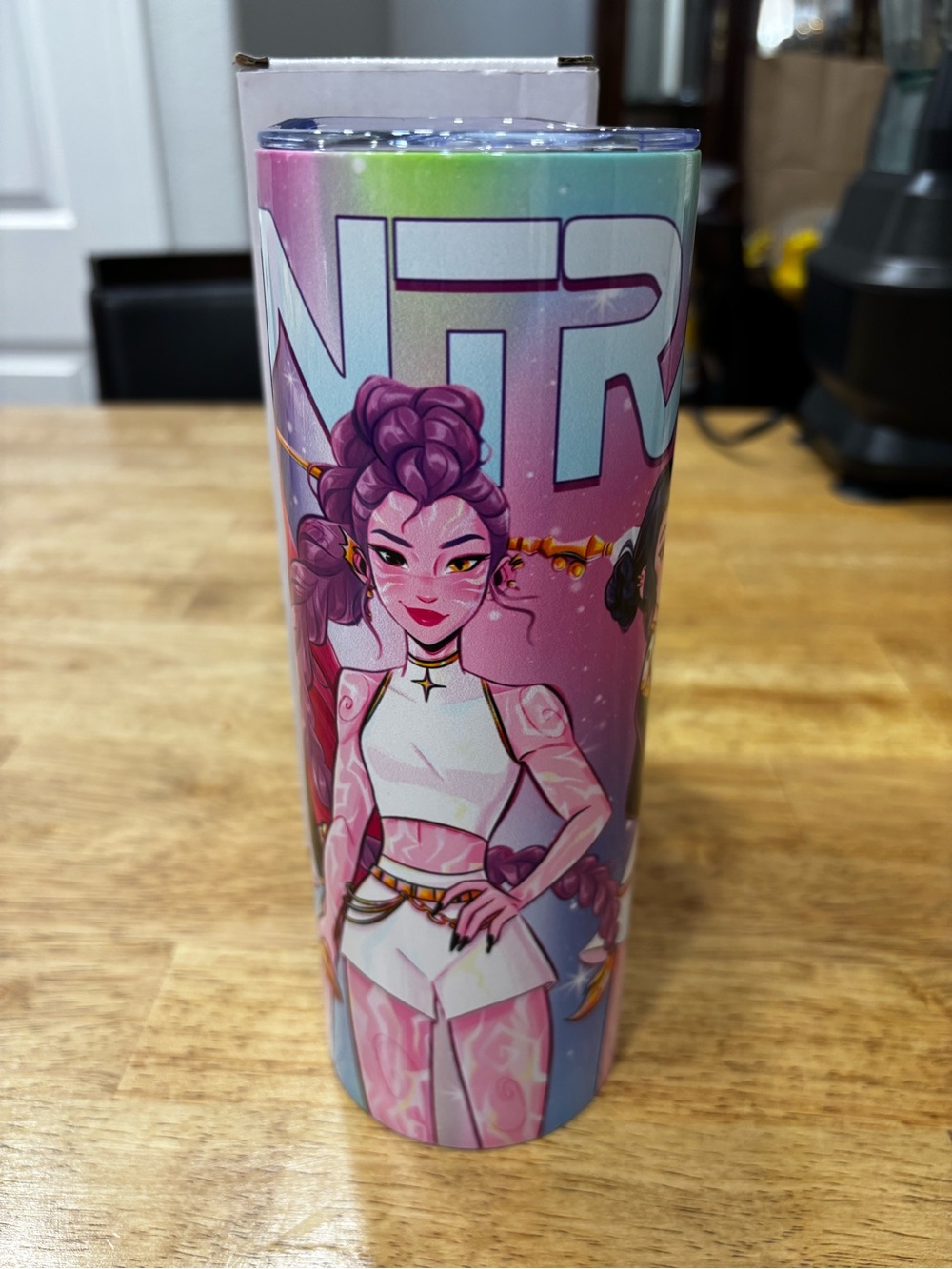 K-Pop Demon Hunter Tumbler — Pink & Purple Gradient 20oz